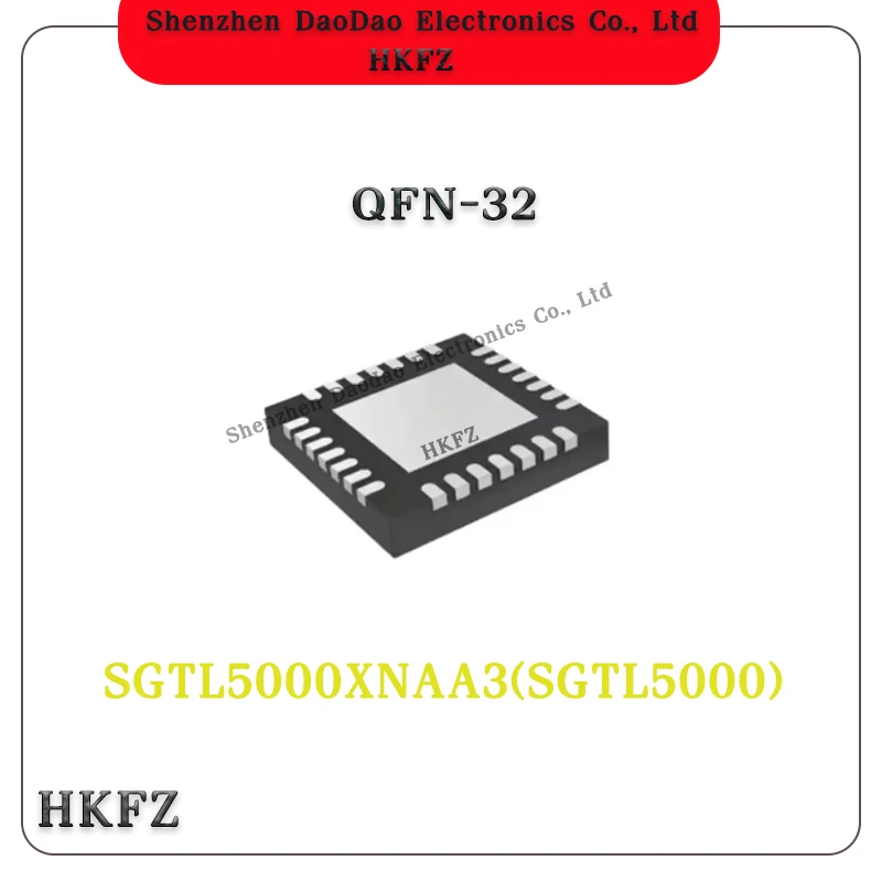 5Pcs SGTL5000XNAA3 Silkprint SGTL5000 QFN-32 Low Power Stereo Codec Chip IC New Original
5Pcs SGTL5000XNAA3 Silkprint SGTL5000 QFN-32 Low Power Stereo Codec Chip IC New Original