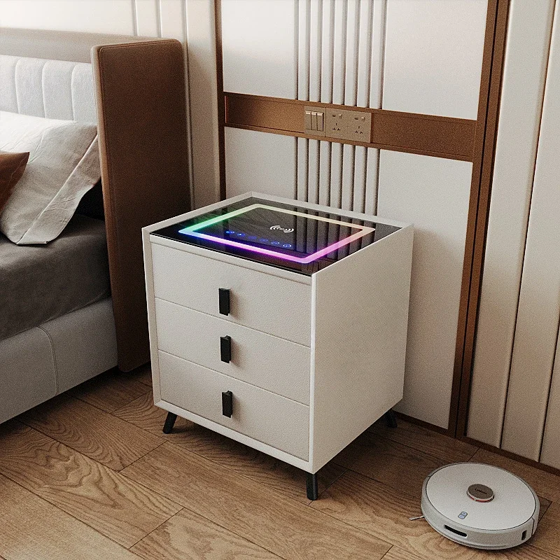 Smart 6-button marquee bedside table simple modern multi-function wireless charging storage bedside cabinet nordic Nightstands
Smart 6-button marquee bedside table simple modern multi-function wireless charging storage bedside cabinet nordic Nightstands