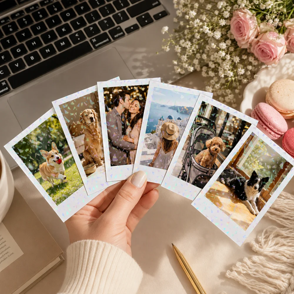 Personalized Custom Photo Rainbow Laser Film Polaroid Cards 6Pcs 3.5in Hologram Lomo Card Custom Picture Keepsake Gift
Personalized Custom Photo Rainbow Laser Film Polaroid Cards 6Pcs 3.5in Hologram Lomo Card Custom Picture Keepsake Gift