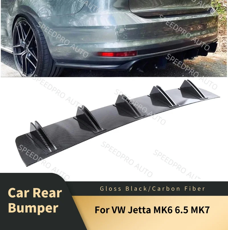 Rear Diffuser 5 Fins Shark Bumper Splitter Spoiler Lip For Jetta MK6 6.5 MK7 Car Body Kit Accessories Carbon Fiber
Rear Diffuser 5 Fins Shark Bumper Splitter Spoiler Lip For Jetta MK6 6.5 MK7 Car Body Kit Accessories Carbon Fiber