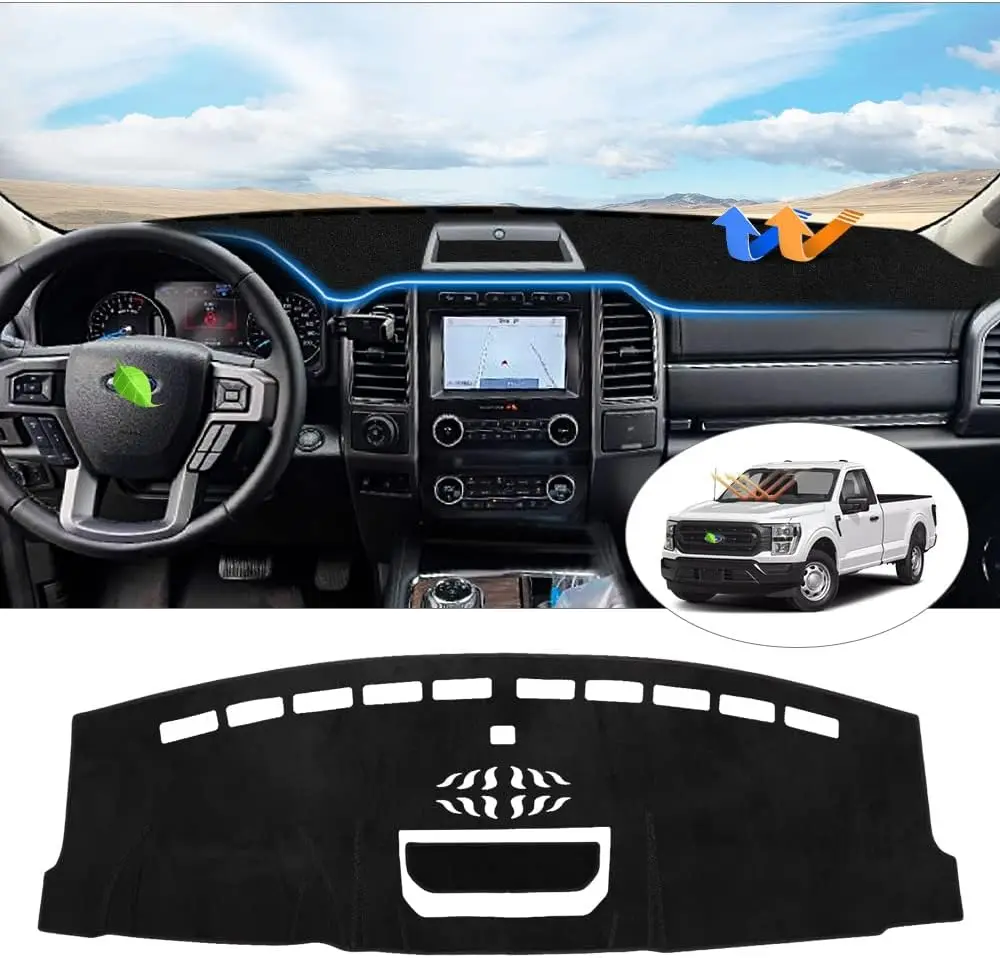 Dashboard Cover for Ford F-150 2021 2022 2023 2024 2025 2026 Dash Cover Mat Anti-Slip Silicone Back
Dashboard Cover for Ford F-150 2021 2022 2023 2024 2025 2026 Dash Cover Mat Anti-Slip Silicone Back