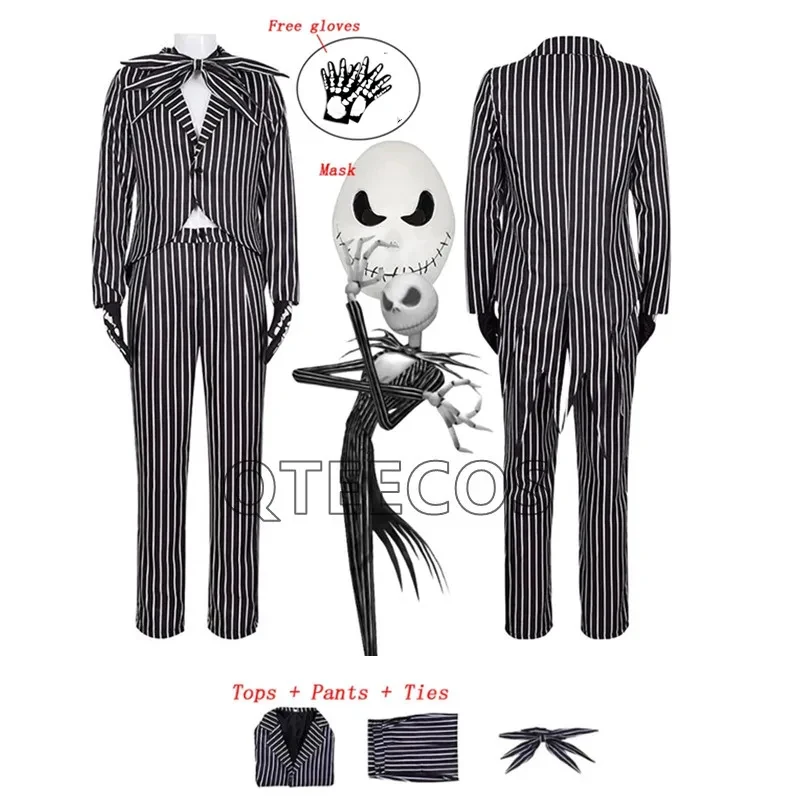 Cosplay Skeleton Costume The Nightmare Before Christmas Uniform Clothes Mask Suit Halloween Adult Costumess,3'f.5;j.8
Cosplay Skeleton Costume The Nightmare Before Christmas Uniform Clothes Mask Suit Halloween Adult Costumess,3'f.5;j.8