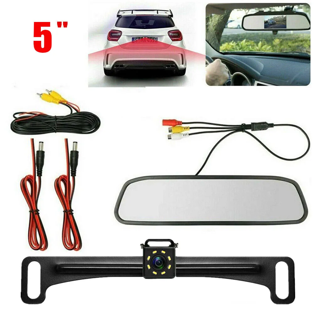5 inch LCD Rear View Mirror Monitor Reversing Backup Camera Kit for Car MPV RV SUV Parking Easy Installation
5 inch LCD Rear View Mirror Monitor Reversing Backup Camera Kit for Car MPV RV SUV Parking Easy Installation