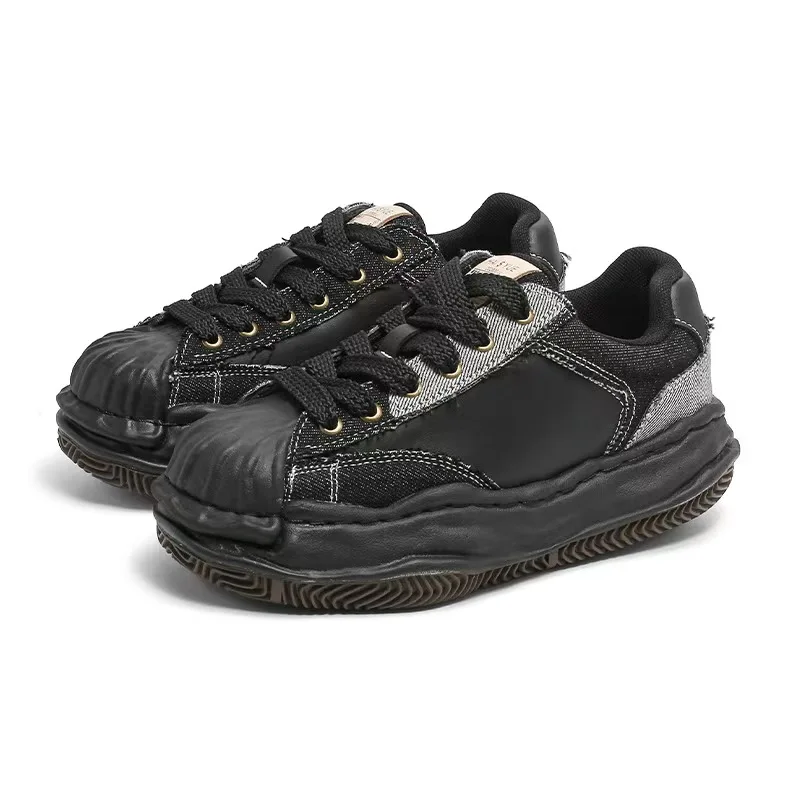 Custom Handmade Black Denim Shell Toe Dissolved Sneakers Retro Design Couple Low-top Casual Shoes
Custom Handmade Black Denim Shell Toe Dissolved Sneakers Retro Design Couple Low-top Casual Shoes