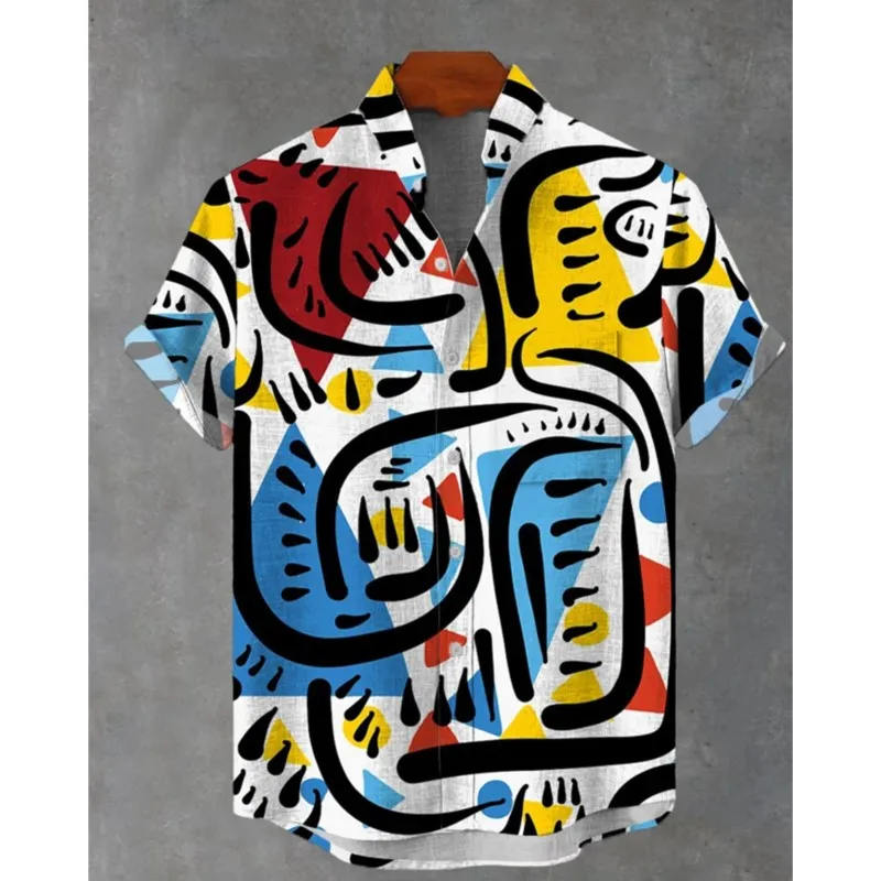 2025 New Party Men's Short Sleeve Open Collar Printed Collar Pocket Top Made Of High Quality, Comfortable And Soft Fabric
2025 New Party Men's Short Sleeve Open Collar Printed Collar Pocket Top Made Of High Quality, Comfortable And Soft Fabric