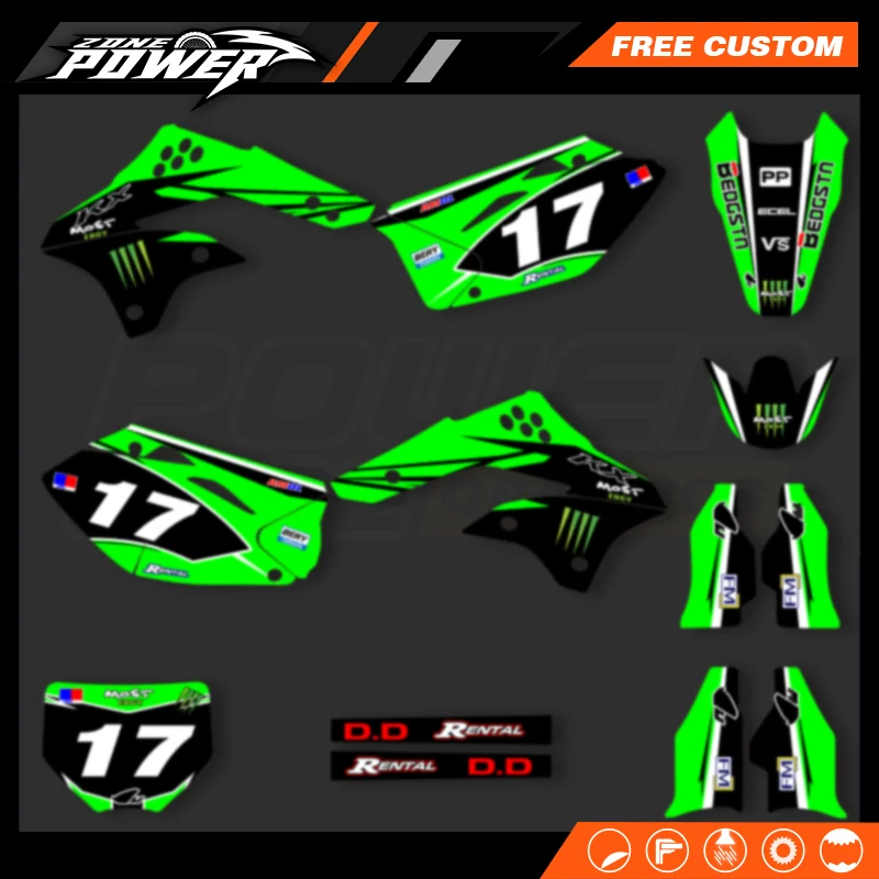 Powerzone для KAWASAKI KXF450 KX450F KXF 450 2006 2007 2008, на заказ, комплект графических наклеек для мотоциклов
Powerzone для KAWASAKI KXF450 KX450F KXF 450 2006 2007 2008, на заказ, комплект графических наклеек для мотоциклов