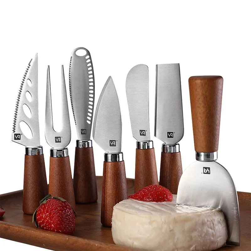 7pcs High Quality Knives Set Dinnerware Tool Wooden Handle Cheese Knife Fork Shovel Stainless Steel Butter Knife Cutlery Set
7pcs High Quality Knives Set Dinnerware Tool Wooden Handle Cheese Knife Fork Shovel Stainless Steel Butter Knife Cutlery Set