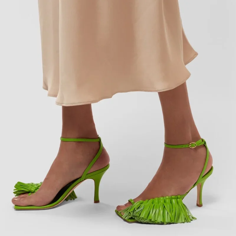 Tassel Flip Toe Sandals Sexy Square Teo Matte Leather Thin Heel New Arrivals Fashion Women Modern Shoes
Tassel Flip Toe Sandals Sexy Square Teo Matte Leather Thin Heel New Arrivals Fashion Women Modern Shoes
