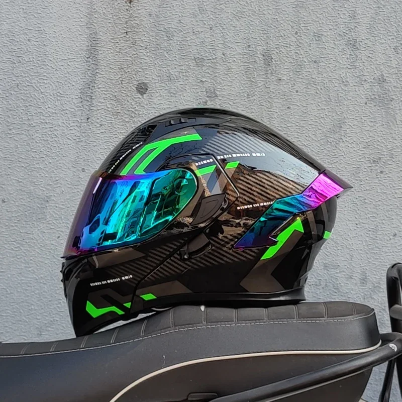 Motorcycle helmets Double Visors Modular Flip Up helmet DOT approved Full face casque moto racing casco abatible para moto
Motorcycle helmets Double Visors Modular Flip Up helmet DOT approved Full face casque moto racing casco abatible para moto