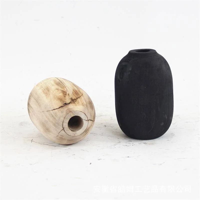 Fashion and luxurySilent Style Handicraft Art Black Carbon Wood Flower VesselLiving room decoration ornaments
Fashion and luxurySilent Style Handicraft Art Black Carbon Wood Flower VesselLiving room decoration ornaments