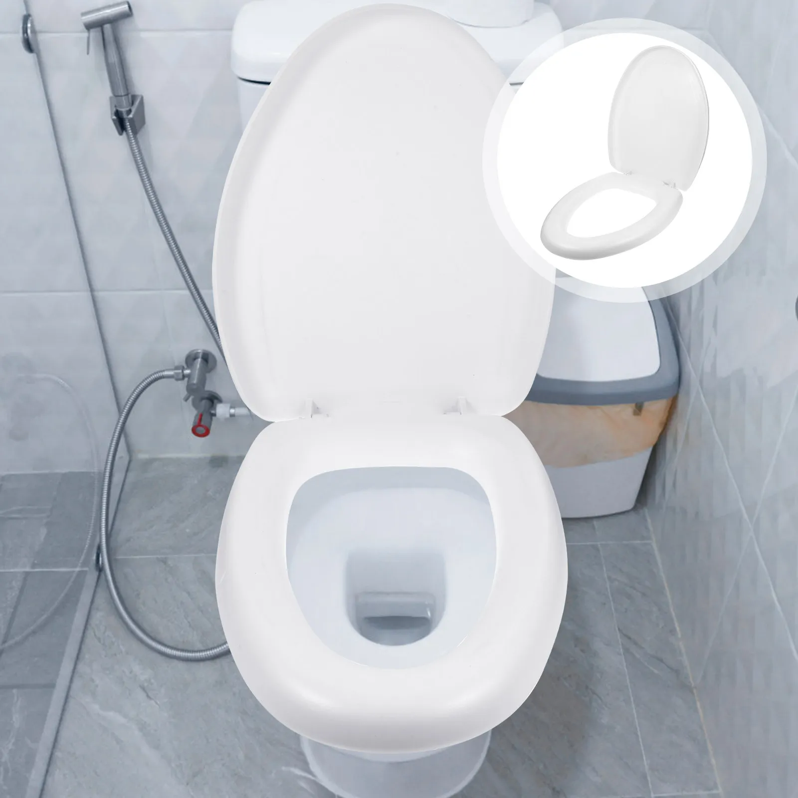 Plastic Eva Thick Soft Toilet Seat Universal Replacement Bathroom Home Toilet Seat Cover Easy Install Smooth Surface
Plastic Eva Thick Soft Toilet Seat Universal Replacement Bathroom Home Toilet Seat Cover Easy Install Smooth Surface