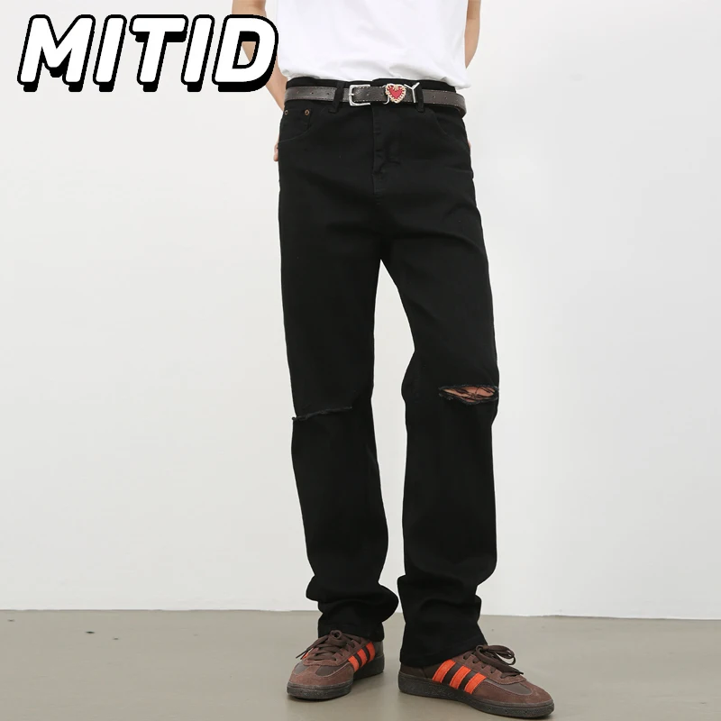 Новые летние черные рваные джинсы для мужчин, корейские модные эластичные узкие джинсы с дырками, мужские повседневные прямые джинсовые брюки со средней талией, мужские
Новые летние черные рваные джинсы для мужчин, корейские модные эластичные узкие джинсы с дырками, мужские повседневные прямые джинсовые брюки со средней талией, мужские