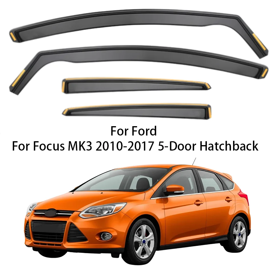 4pcs Wind Deflectors For Ford For Focus MK3 2010-2017 5-Door Hatchback
4pcs Wind Deflectors For Ford For Focus MK3 2010-2017 5-Door Hatchback