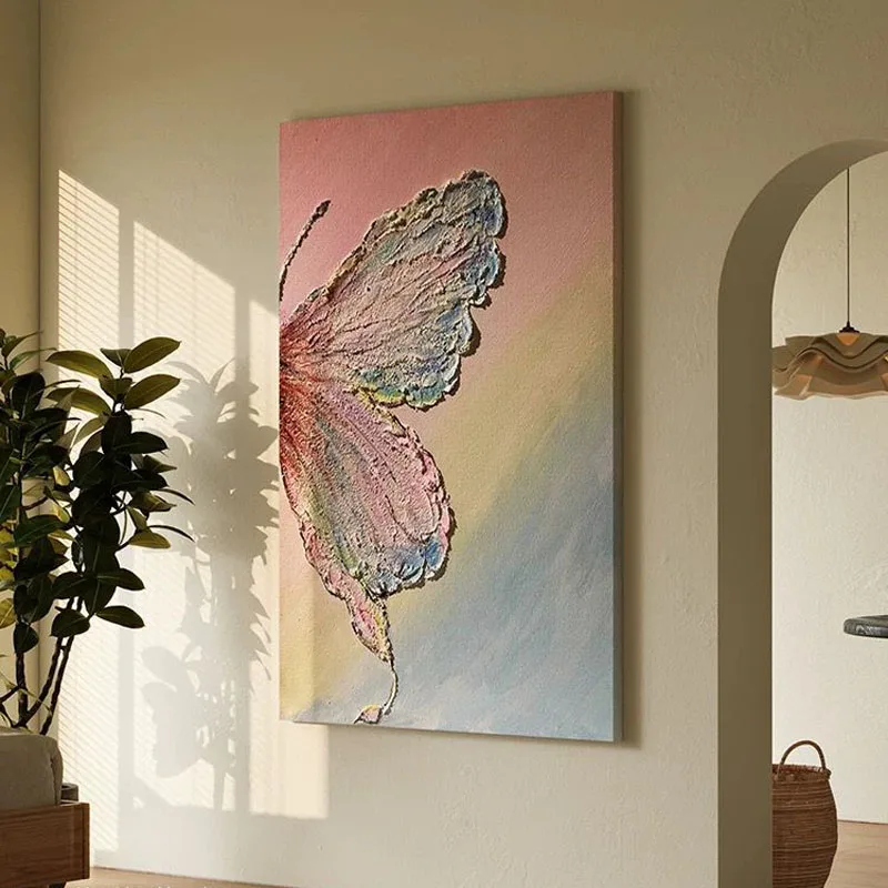 Modern Abstract Pink Butterfly Living Room Hanging Painting Pure Handmade Canvas Painting For Hotel Bedroom Dining Room Corridor
Modern Abstract Pink Butterfly Living Room Hanging Painting Pure Handmade Canvas Painting For Hotel Bedroom Dining Room Corridor