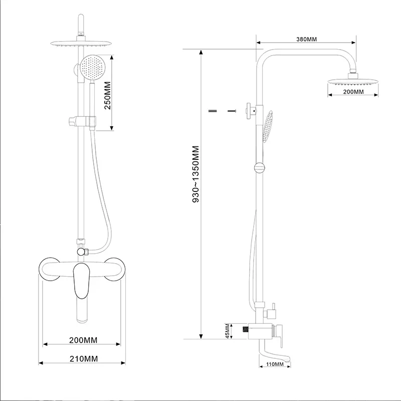 Anticorrosion Multifunctional Wall Mounted Hot Cold Rain Shower System Set
Anticorrosion Multifunctional Wall Mounted Hot Cold Rain Shower System Set