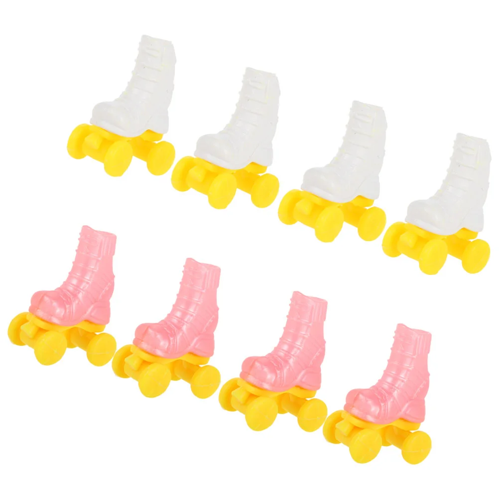 4 Pairs Roller Skates Baby Decorative Ice for Toy Mini Plastic Supply Lovely Miniature Model House Accessories
4 Pairs Roller Skates Baby Decorative Ice for Toy Mini Plastic Supply Lovely Miniature Model House Accessories