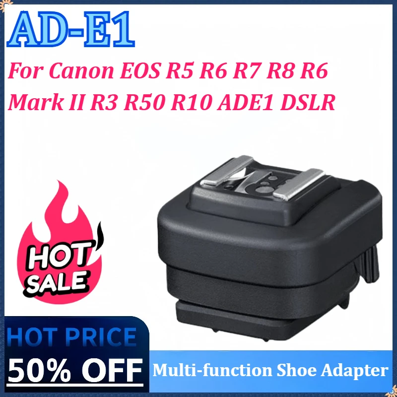 New AD-E1 Multi-function Shoe Adapter for Canon EOS R5 R6 R7 R8 R6 Mark II R3 R50 R10 ADE1 DSLR Flash Adapter for Canon R50
New AD-E1 Multi-function Shoe Adapter for Canon EOS R5 R6 R7 R8 R6 Mark II R3 R50 R10 ADE1 DSLR Flash Adapter for Canon R50