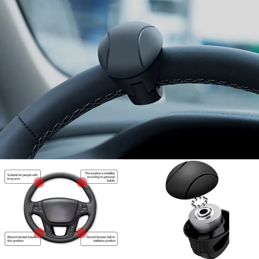 Labor-Saving Steering Wheel Spinner Knob 360° Rotation One Hand Driving Booster Ball For Auto Steering Wheel
Labor-Saving Steering Wheel Spinner Knob 360° Rotation One Hand Driving Booster Ball For Auto Steering Wheel