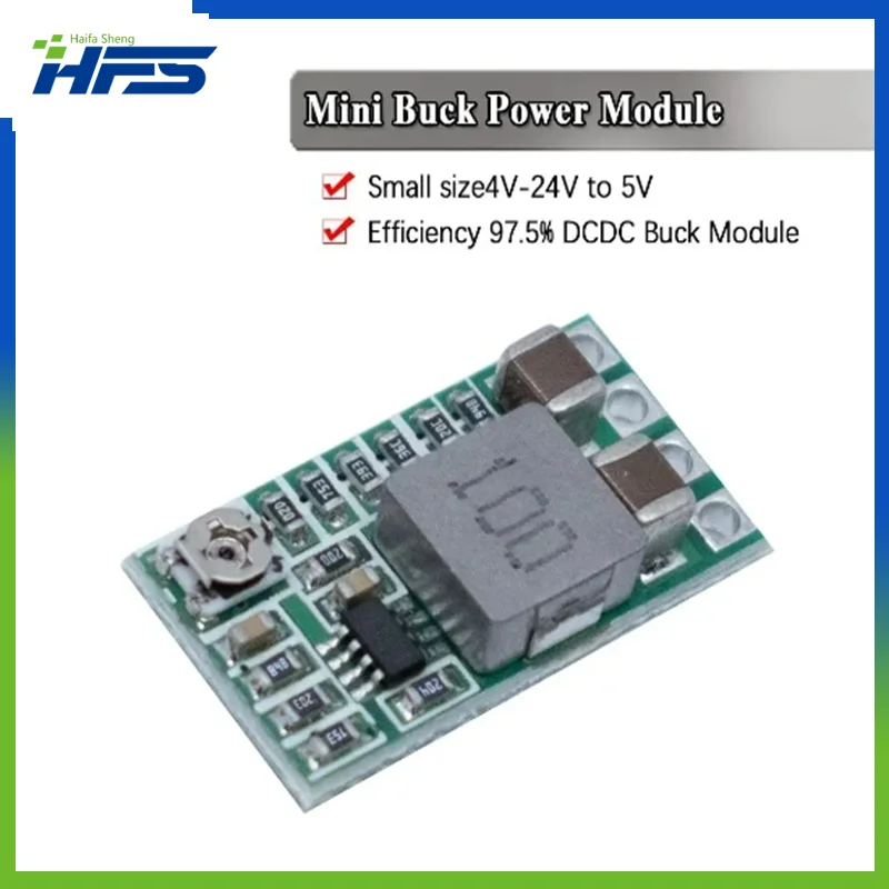 Mini DC-DC 12-24V To 5V 3A понижающий модуль питания, понижающий преобразователь напряжения, регулируемый 97.5% 1,8 V 2,5 V 3,3 V 5V 9V 12V
Mini DC-DC 12-24V To 5V 3A понижающий модуль питания, понижающий преобразователь напряжения, регулируемый 97.5% 1,8 V 2,5 V 3,3 V 5V 9V 12V