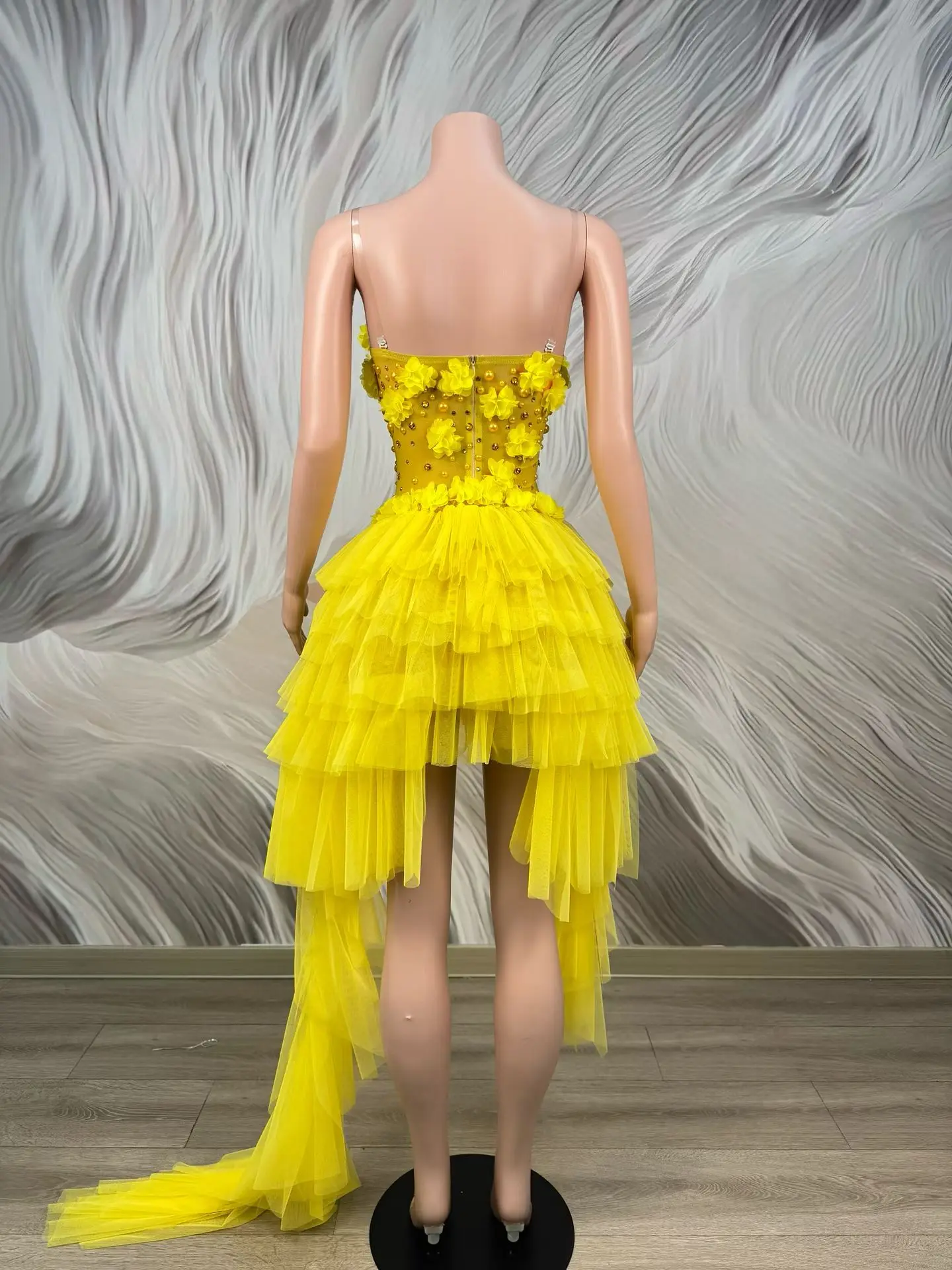 Chunxiao Luxury Woman Party Dress Sexy Yellow Mesh Flower Princess Skirt 15 Quinceanera Dress Birthday Cocktail Prom Gowns
Chunxiao Luxury Woman Party Dress Sexy Yellow Mesh Flower Princess Skirt 15 Quinceanera Dress Birthday Cocktail Prom Gowns