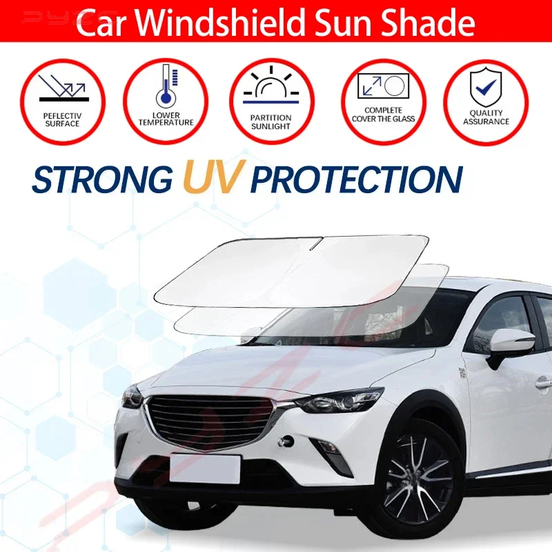 Windshield Sun Shade For Mazda CX3 CX-3 Sunshade Sun Visor Protector Foldable Blocks UV Rays Keep Your Car Cooler
Windshield Sun Shade For Mazda CX3 CX-3 Sunshade Sun Visor Protector Foldable Blocks UV Rays Keep Your Car Cooler