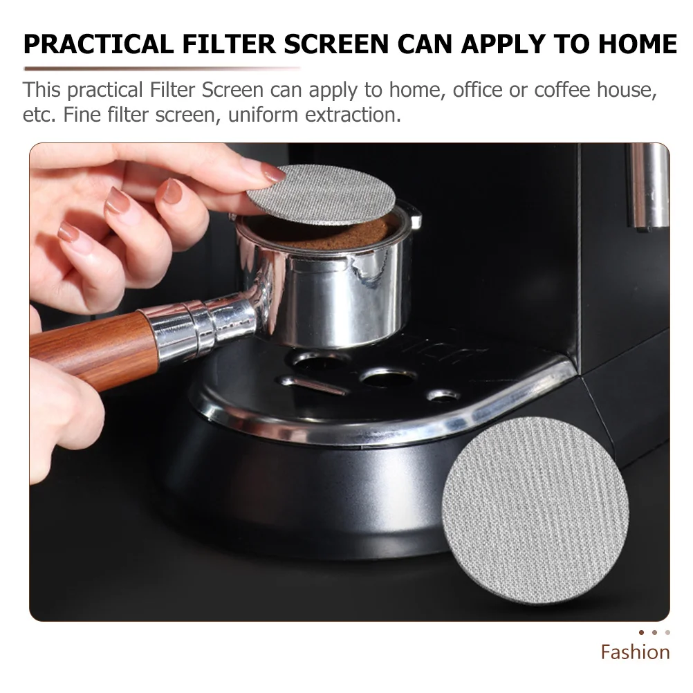 Reusable Stainless Steel Espresso Filter Screen Coffee Maker Accessory Easy Clean Mesh Plate Coffee Filter
Reusable Stainless Steel Espresso Filter Screen Coffee Maker Accessory Easy Clean Mesh Plate Coffee Filter
