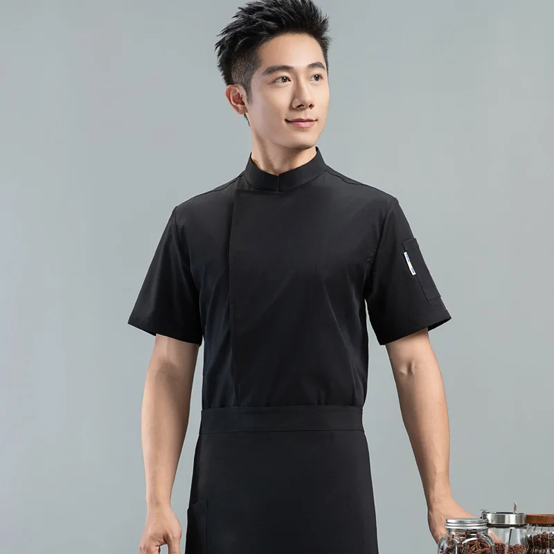 Chef's workwear for men, short-sleeved, summer, plus size, women's restaurant kitchen clothing, long-sleeved
Chef's workwear for men, short-sleeved, summer, plus size, women's restaurant kitchen clothing, long-sleeved