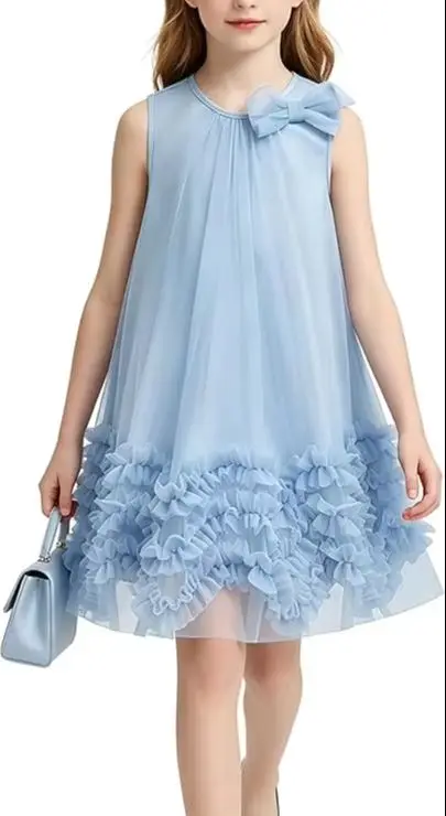 Snvdzo Flower Girls Sleeveless Tulle Sundress Dress With Bow For Wedding Birthday Evening Party Prom Banquet Gown 2026
Snvdzo Flower Girls Sleeveless Tulle Sundress Dress With Bow For Wedding Birthday Evening Party Prom Banquet Gown 2026