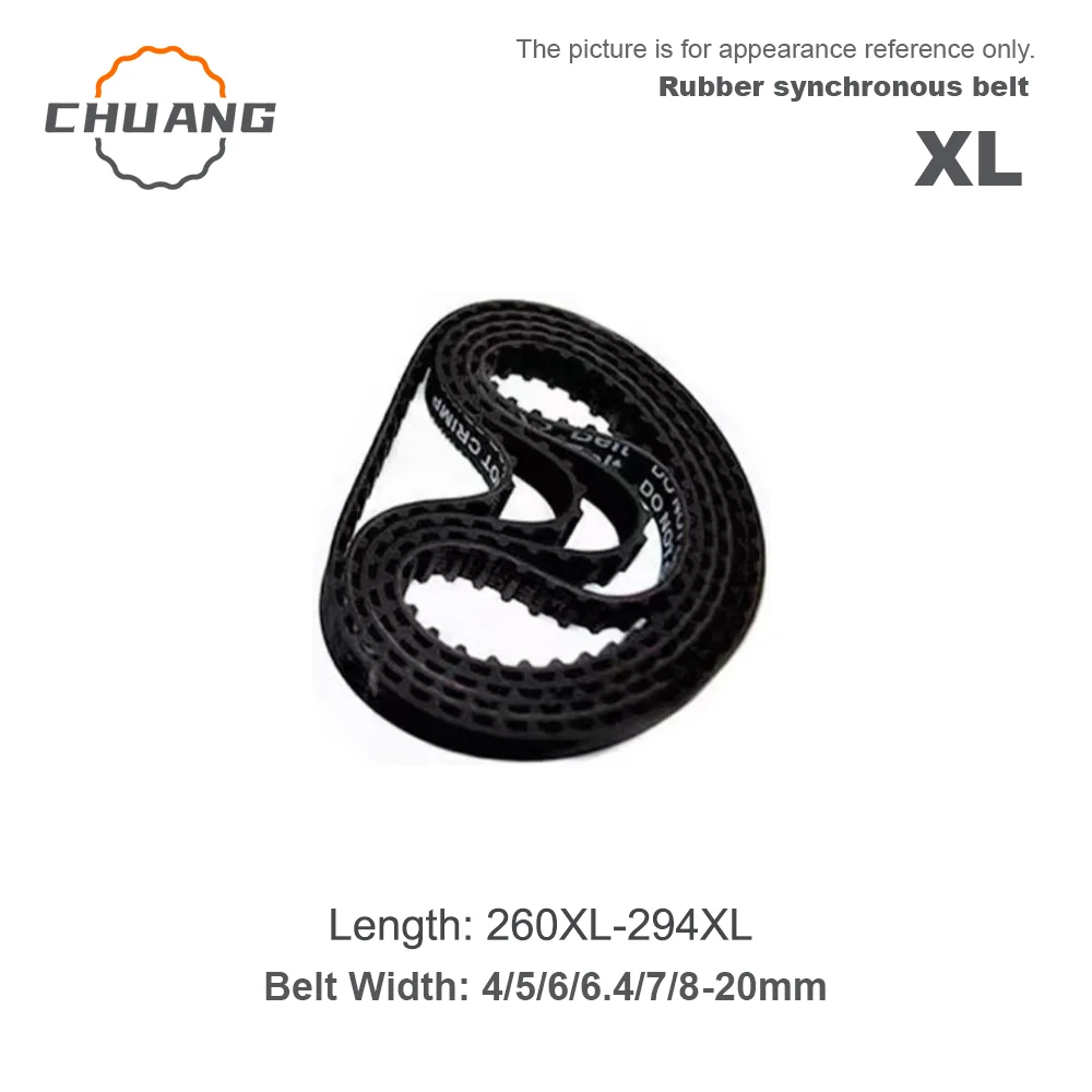 XL Timing belt Length 260XL-294XL Width 4/5/6/6.4/7/8/9/10/12/12.7/15/18/19/20mm XL Closed loop rubber band
XL Timing belt Length 260XL-294XL Width 4/5/6/6.4/7/8/9/10/12/12.7/15/18/19/20mm XL Closed loop rubber band