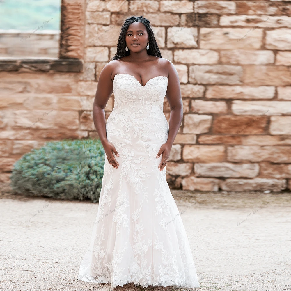 Sweetheart Oversize Mermaid Wedding Dresses with Lace Sleeveless Bridal Gowns for Women 2024 Summer Bridal Gowns Vestido De New
Sweetheart Oversize Mermaid Wedding Dresses with Lace Sleeveless Bridal Gowns for Women 2024 Summer Bridal Gowns Vestido De New