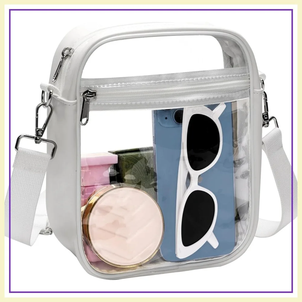 Clear Bag for Stadium Events, Transparent Purse for Sports Concerts Work Festival
Clear Bag for Stadium Events, Transparent Purse for Sports Concerts Work Festival