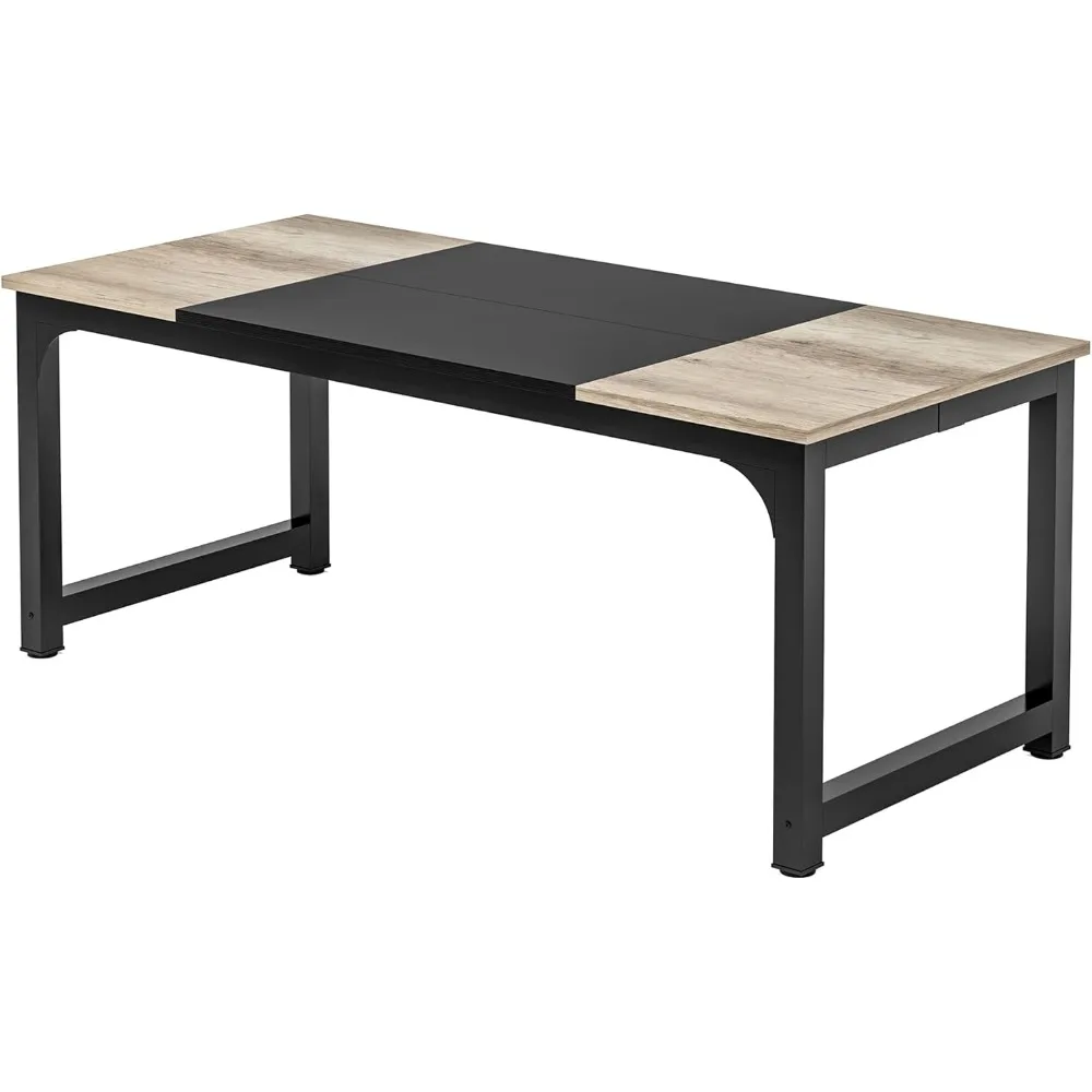 Modern Computer Desk, 70.8 x 31.5 inch Large Office Desk Computer Table Study Writing Desk Workstation for Home Office
Modern Computer Desk, 70.8 x 31.5 inch Large Office Desk Computer Table Study Writing Desk Workstation for Home Office