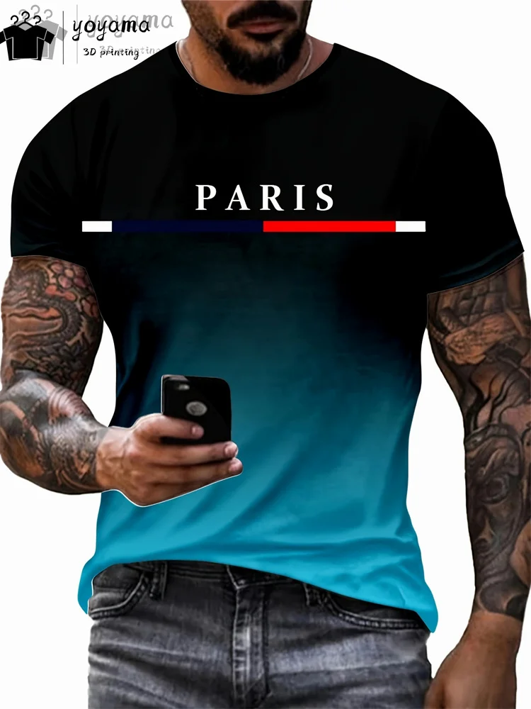 2025 Summer Hot-selling Gradual Change Printed T-shirt Men's Fashion T-shirt 3D Printing Crew Neck T-shirt Men's Street Rock Top
2025 Summer Hot-selling Gradual Change Printed T-shirt Men's Fashion T-shirt 3D Printing Crew Neck T-shirt Men's Street Rock Top