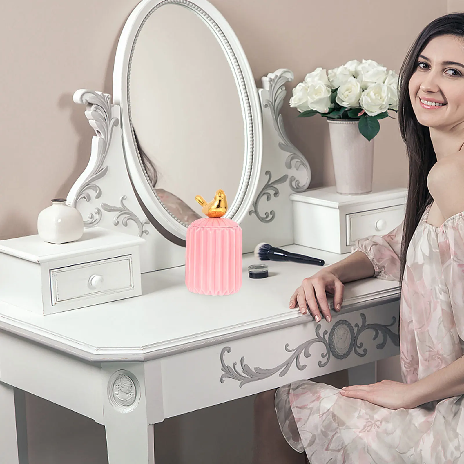 1Pcs Food Sealing Jar Ceramic Kitchen Storage Container Transparent Snack Storage Jar with Creative Bird Decor
1Pcs Food Sealing Jar Ceramic Kitchen Storage Container Transparent Snack Storage Jar with Creative Bird Decor