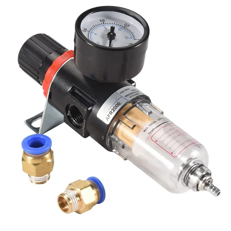 ABXF-Air Filter Pressure Regulator 1/4 Inch AFR2000 Water Separator Air Tool Compressor Filter With 10MM Connector
ABXF-Air Filter Pressure Regulator 1/4 Inch AFR2000 Water Separator Air Tool Compressor Filter With 10MM Connector
