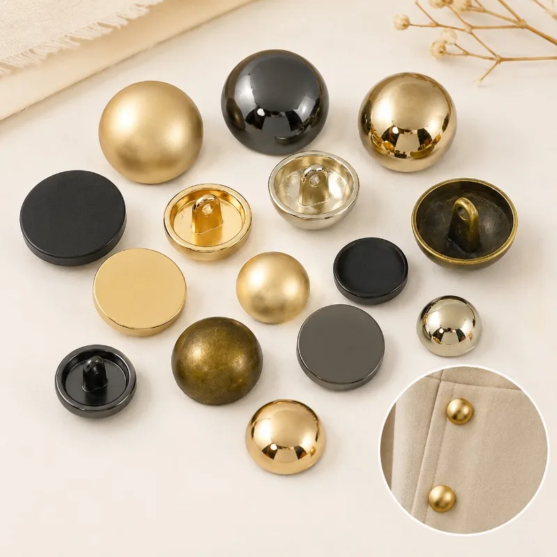 30Pcs 10-28mm Metal Shank Buttons Flat Head Round Decorative Button for Coat Jacket Dress DIY Sewing Buckle Accessory Parts Set
30Pcs 10-28mm Metal Shank Buttons Flat Head Round Decorative Button for Coat Jacket Dress DIY Sewing Buckle Accessory Parts Set