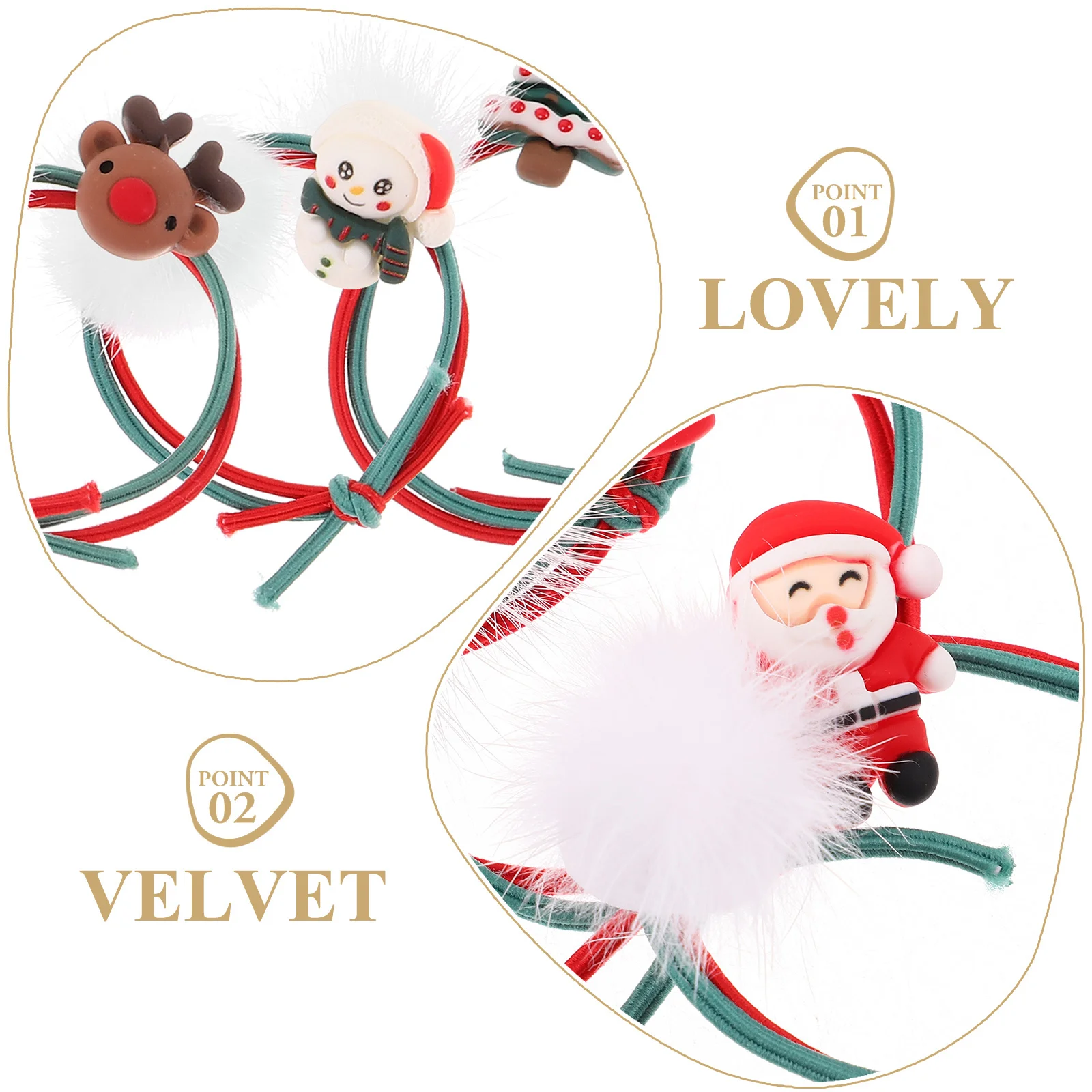 5Pcs Christmas Hair Ties Festive Elastic Hair Bands for Girls Holiday Party Accessories Xmas Style Girl Elastic Ponytail Holders
5Pcs Christmas Hair Ties Festive Elastic Hair Bands for Girls Holiday Party Accessories Xmas Style Girl Elastic Ponytail Holders