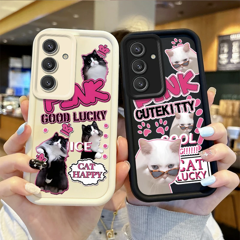 Lovely Pink Kitten Soft Case For Samsung Galaxy A35 A34 A33 A32 5G A31 A30 A24 A23 A22 A16 A13 A06 A05 M55 Liquid Silicone Cover
Lovely Pink Kitten Soft Case For Samsung Galaxy A35 A34 A33 A32 5G A31 A30 A24 A23 A22 A16 A13 A06 A05 M55 Liquid Silicone Cover