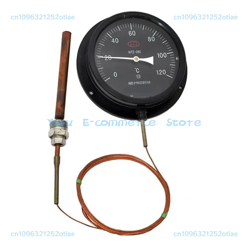 Pressure Type WTZ-280 Thermometer Mechanical Thermometer For Industrial Boilers To Measure Water Temperature And Oil Temperature
Pressure Type WTZ-280 Thermometer Mechanical Thermometer For Industrial Boilers To Measure Water Temperature And Oil Temperature