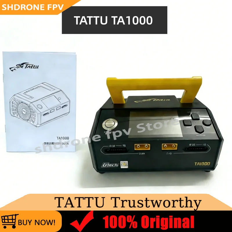 ACE TATTU TA1000 Balance Charger AC100-240V 500W 1-7S LiPo LiHV Dual Channel Applied to RC Drones Models
ACE TATTU TA1000 Balance Charger AC100-240V 500W 1-7S LiPo LiHV Dual Channel Applied to RC Drones Models