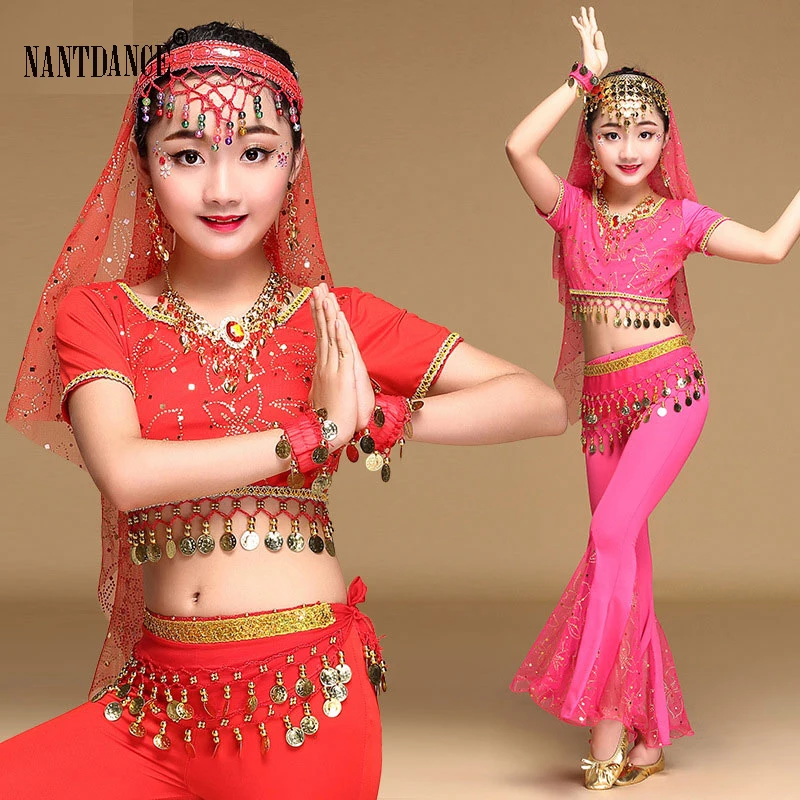 Children Festival Halloween Costumes Indian Dance Belly Dance Kids Bollywood Costumes Princess Fancy Outfit India Girl 4Pcs set
Children Festival Halloween Costumes Indian Dance Belly Dance Kids Bollywood Costumes Princess Fancy Outfit India Girl 4Pcs set