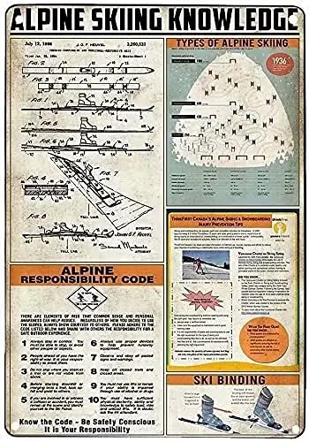 Retro Alpine Skiing Knowledge Metal Tin Sign Alpine Responsibility Code Printing Poster Plaque Bar Cafe Club Living Room Garage
Retro Alpine Skiing Knowledge Metal Tin Sign Alpine Responsibility Code Printing Poster Plaque Bar Cafe Club Living Room Garage