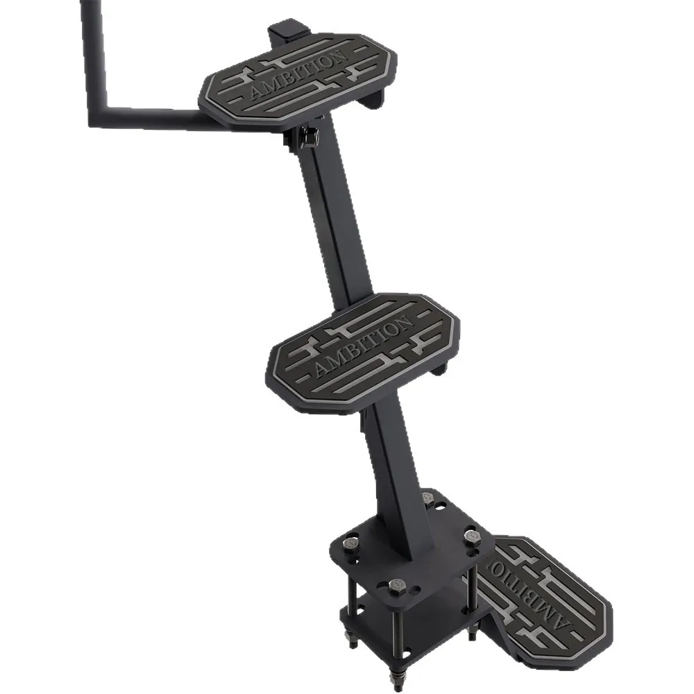 Heavy-duty marine trailer steps with handrails and anti-slip mats; marine trailer tongue steps; trailer boarding aids
Heavy-duty marine trailer steps with handrails and anti-slip mats; marine trailer tongue steps; trailer boarding aids