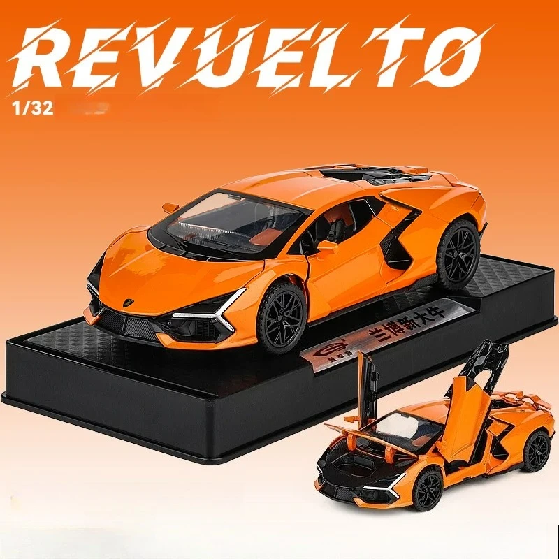 1:32 Revuelto Supercar Simulation Diecast Metal Alloy Model car Sound Light Pull Back Collection Toy Gifts
1:32 Revuelto Supercar Simulation Diecast Metal Alloy Model car Sound Light Pull Back Collection Toy Gifts