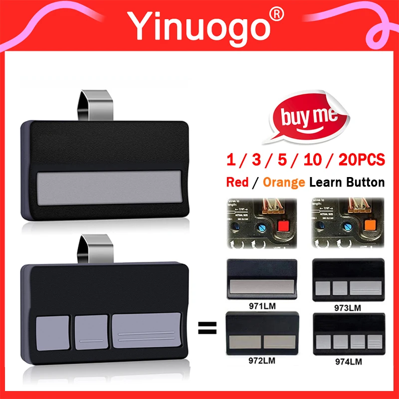 Replace 973LM 971LM 91LM 92LM 94LM 972LM 974LM Remote Control 950CB 953CB 956CB Garage Door Openers
Replace 973LM 971LM 91LM 92LM 94LM 972LM 974LM Remote Control 950CB 953CB 956CB Garage Door Openers