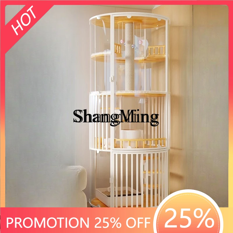 ZYY advanced sense glass panoramic cat villa cat cage cat room luxury large household indoor with toilet integrated
ZYY advanced sense glass panoramic cat villa cat cage cat room luxury large household indoor with toilet integrated