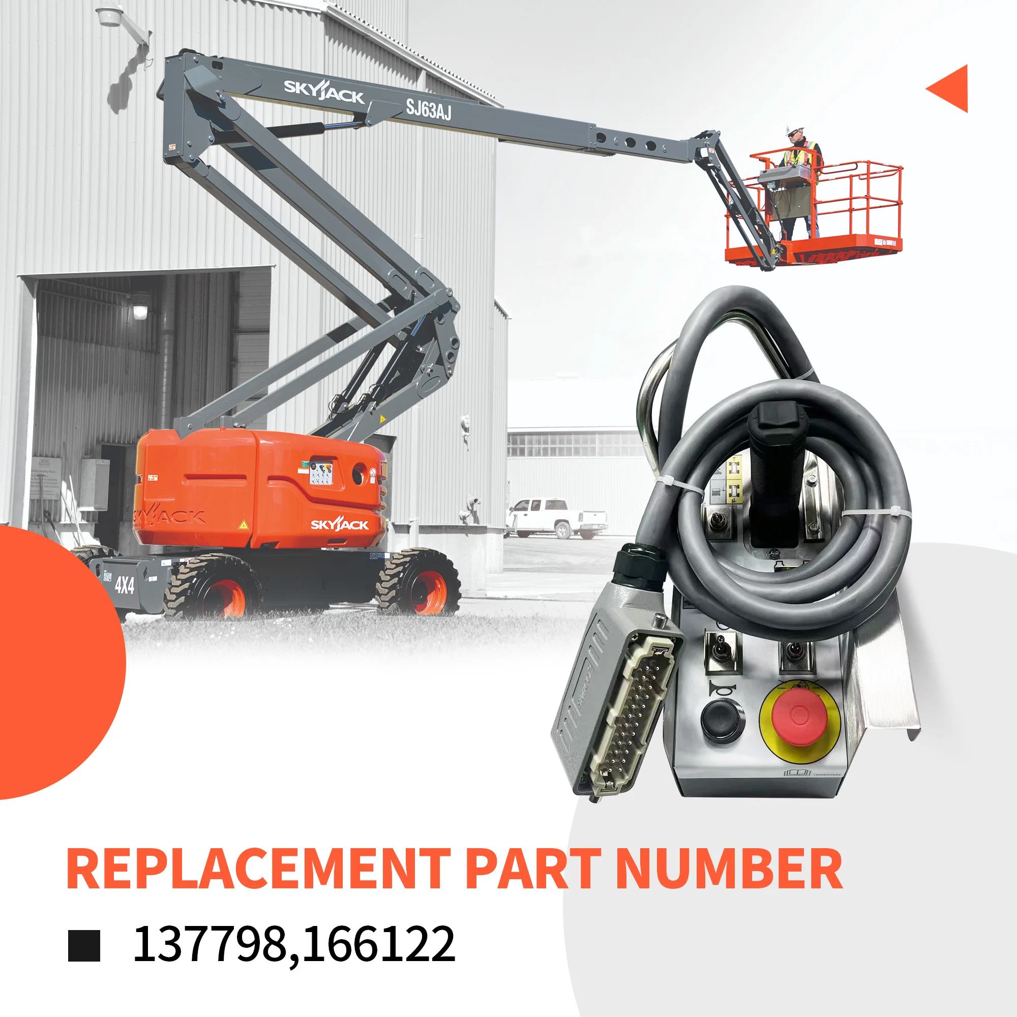 Control Box with Joystick 137798 & 166122 Used for Skyjack Scissor Lift SJ6826RT SJ6832RT
Control Box with Joystick 137798 & 166122 Used for Skyjack Scissor Lift SJ6826RT SJ6832RT