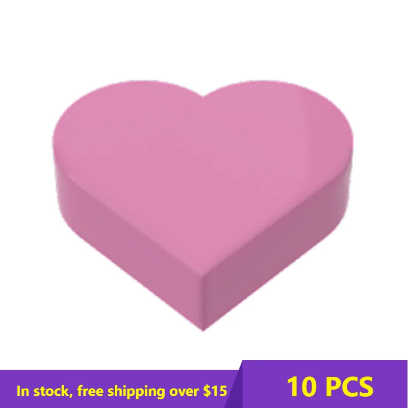 10PCS High-Tech Assemble Particle 39739 Round 1 x 1 Heart Shape Brick Building Blocks Kit Replaceable Part Toy For Children Gift
10PCS High-Tech Assemble Particle 39739 Round 1 x 1 Heart Shape Brick Building Blocks Kit Replaceable Part Toy For Children Gift