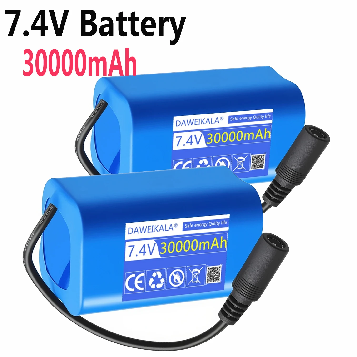 7.4V 30000mAh USB Rechargeable Battery – Compatible with T188 T888 2011-5 V007 C18 H18 Remote Control Fishing Boat Accessories
7.4V 30000mAh USB Rechargeable Battery – Compatible with T188 T888 2011-5 V007 C18 H18 Remote Control Fishing Boat Accessories