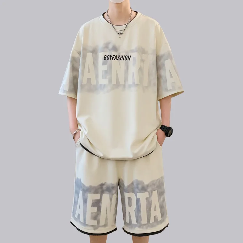 Men's Letter Print Loose T Shirt and Shorts 2PCS Casual Summer Tracksuit
Men's Letter Print Loose T Shirt and Shorts 2PCS Casual Summer Tracksuit